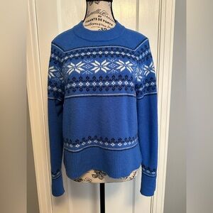JCrew Fair Isle crewneck sweater in Supersoft yarn